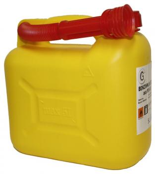Reservekanister, Benzinkanister 5 Ltr., gelb